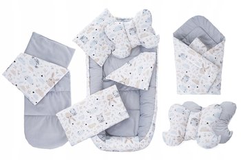 Kokon Niemowlęcy Gniazdo Kojec 7 Elementów dla Dzieci Zwierzaki Przyjaciele - Inna marka