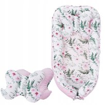 Kokon Niemowlęcy Gniazdo z Poduszka Antyalergiczna w Ogrodzie