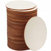KOŁA drewniane 6mm do dekoracji 50SZT Ozdobne KOŁO do malowania Baza 10cm