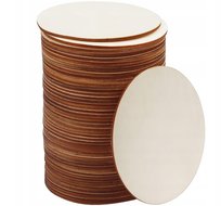 KOŁA drewniane ozdobne do dekoracji 100SZT EKO KOŁO do malowania Baza 6mm