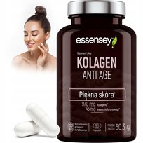 Kolagen Anti Age + Kwas Hialuronowy + Witamina C 1075Mg Skóra Stawy Kości