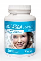 Kolagen Medica FORTE 200 mg 60 kaps Z KWASEM HIALURONOWYM || Aliness