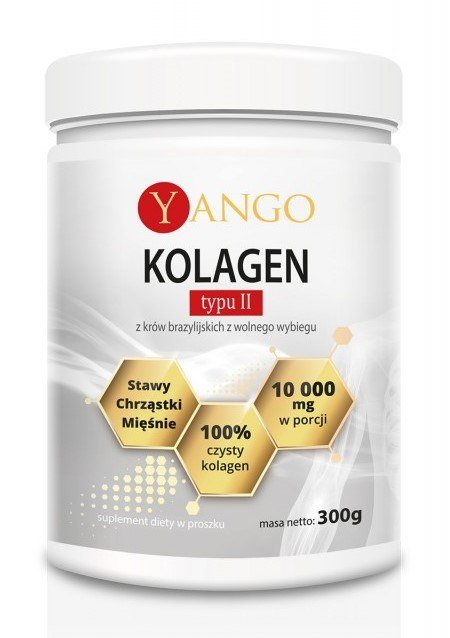 Kolagen Typu II, W Proszku, Bez Dodatków, 300 G, Yango | Sklep EMPIK.COM