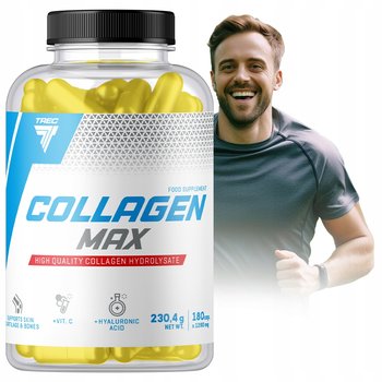 Kolagen W Kapsułkach Trec Collagen Max 180 Kaps Kwas Hialuronowy Witamina C - Trec