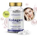 Kolagen + Witamina C, Skóra Włosy Paznokcie, Suplement diety, 120 kaps.. - Proceutics