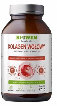 Kolagen wołowy proszek 225g, GLUKOZAMINA, MSM, BOSWELLIA, PROBIOTYK, BIOWEN - Inna marka