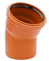 Kolano Kanalizacyjne 200/30 Pomarańczowe Pcv Pp Aquer