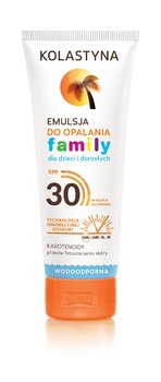 Kolastyna, Opalanie, emulsja do opalania dla dzieci i dorosłych Family, SPF 30, 250 ml - Kolastyna