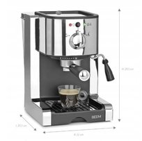 Kolbowy ekspres ciśnieniowy Beem Espresso Perfect 1100 W srebrny/szary