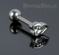 KOLCZYK DO JęZYKA JĘZYK grubość 1,6mm średnica kulki 5mm [MAD-32]-dł. pręta 14mm Inna marka