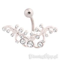 kolczyk do pępka ORNAMENT [BST677]-dł. pręta 10mm Inna marka