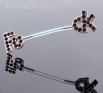 Kolczyk Do Sutka Fuck Ciemnoczerwony [Inp-51] Inna marka