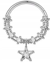 Kolczyk kółko clicker helix Septum Cyrkonie Punk PIERCING Stal 316L 1,2/8 EMIGMAT