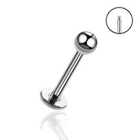 Kolczyk PIERCING Labret srebrny Stal ch. 316 L. Helix Lobe 1.2/12/2 Bizu