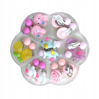 Kolczyki Dla Dzieci Dziewczynek Klipsy Na Uszy Bez Dziurek Zestaw 7 Par - Inna marka