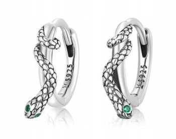 Kolczyki Srebrne 925 Gotyk, Rock, Punk, Boho, Wąż - Inna marka