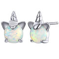 KOLCZYKI srebrne 925 JEDNOROŻEC UNICORN pudełko KS002 - WatchMe