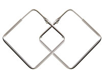 Kolczyki srebrne romb kwadrat k2145