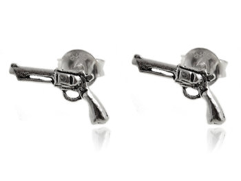 Kolczyki srebrne wkrętki Pistolety k3598 - FALANA