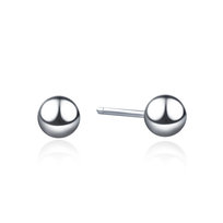 Kolczyki SREBRO 925 Kule Kulki sztyft 5 mm Sfera Damska