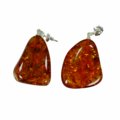 Kolczyki z nieregularnych bursztynów - Inna marka