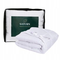 Kołdra 200x200 całoroczna ciepła antyalergiczna biała pikowana SATURN