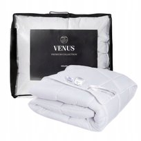 Kołdra 220x200 zimowa gruba antyalergiczna pikowana biała mikrofibra VENUS