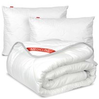 Kołdra Antyalergiczna Haftowana Całoroczna Silikon 200X220 Cm + Dwie Poduszki 70X80 Cm