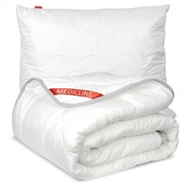 Kołdra Antyalergiczna Haftowana Całoroczna Silikon 200X220 Cm + Poduszka 70X80 Cm