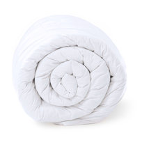 Kołdra całoroczna 220 x 155 cm - Pościel Kołdra Pikowana Kołdra do spania Pikowana kołdra Quilt Pościel i kołdry z wypełnieniem z mikrofibry biała