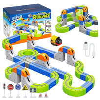 KOLEJKA MAGNETYCZNA KLOCKI LOKOMOTYWA ELEKTRYCZNA ZESTAW DLA DZIECI 123 EL click4TOYS