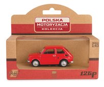 Kolekcja PRL FIAT 126P CZERWONY, SKALA 1:43 PRL