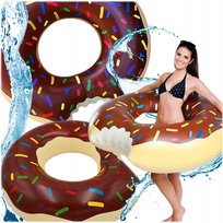 Koło Do Pływania Dmuchane Duże 105Cm Xxl Materac Donut Nad Wodę Plażę Basen KRUMAD