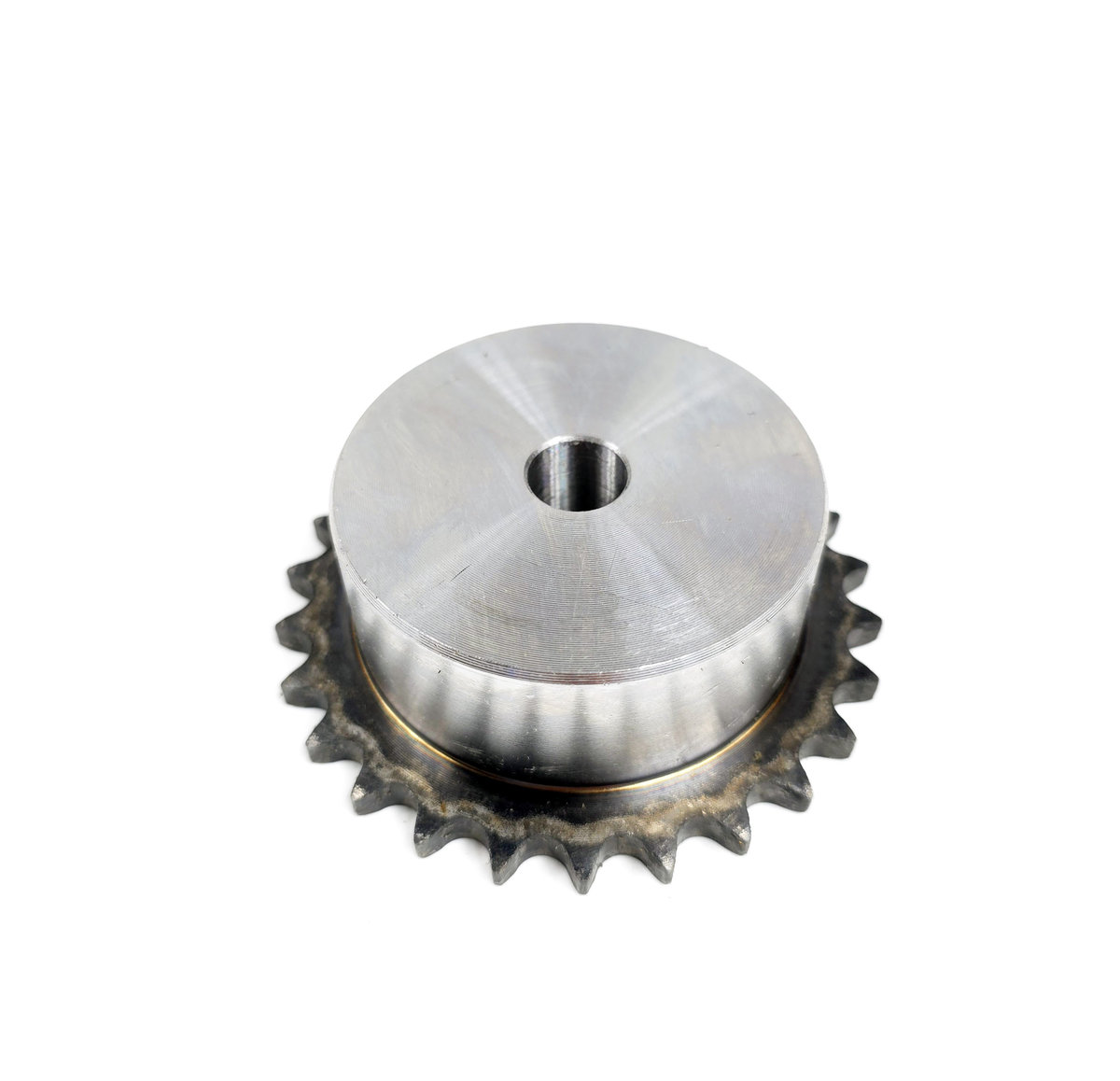 Produktbild von Kettenrad 06B 12 Zähne Mit Nabe – Teilung 9,525 Mm (3/8") – Gehärteter Stahl Für Industrieantriebe