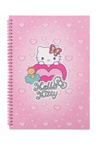 Kołobrulion A4 100k.kratka metalowa spirala Hello Kitty pink wzór 2 Inna marka