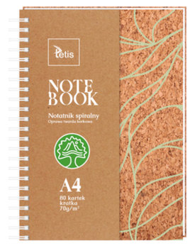 Kołonotatnik A4 80 kartek oprawa korkowa  - TETIS