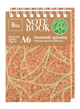 Kołonotatnik A6 80 kartek oprawa korkowa - TETIS