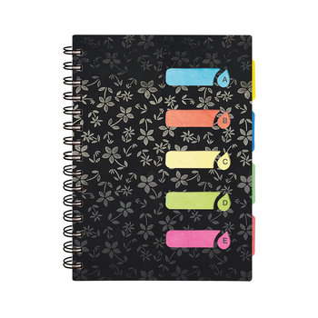 Kołonotatnik w linie, A4, czarny - Argus