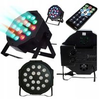 KOLOROFON LAMPA 18LED STROBOSKOP REFLEKTOR DYSKOTYKOWY NA IMPREZĘ PILOT DMX Inny producent