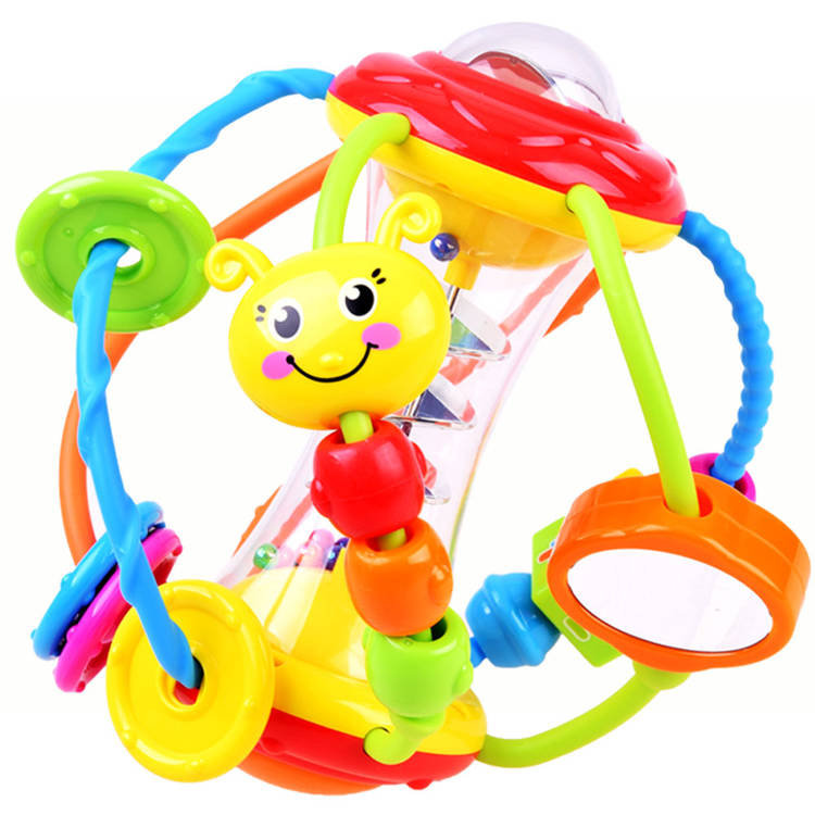 Zdjęcia - Zabawki interaktywne Kula KOLOROWA edukacyjna  GRZECHOTKA spirala ZA0604 