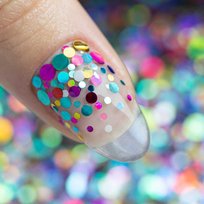 Kolorowa Ozdoba Do Paznokci Pop-up! Piegi Confetti Dropsy Kropki Kółeczka Princess Nails Nr 7 20g