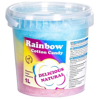 Kolorowa tęczowa wata cukrowa Rainbow Cotton Candy 1L - GSG24