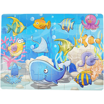 Kolorowa układanka puzzle dla dzieci 40 el. ryby - KinderSafe