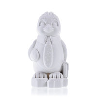 Kolorowanka 3D Pingwin Figurka gipsowa + farbki Candellana