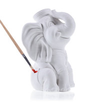 Kolorowanka 3D Słoń Figurka gipsowa + farbki, pędzelki Candellana