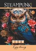 Kolorowanka A4 Steampunk Sowa - Fresh