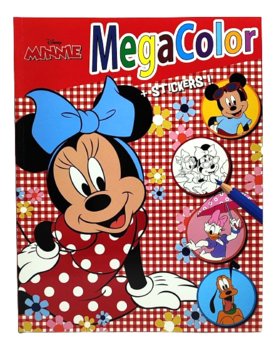 Kolorowanka Myszka Minnie Disney + naklejki. 128 stron, kwiatki - Inna marka