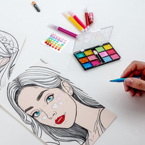 Kolorowanka Plansze Make-Up Kidea