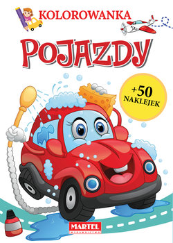 Kolorowanka. Pojazdy z naklejkami - Opracowanie zbiorowe