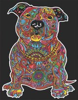 Kolorowanka welwetowa,  Pies Spike